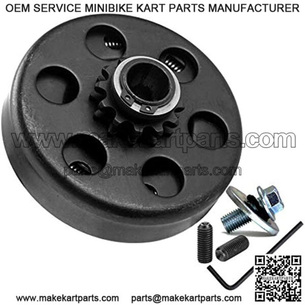Predator 212 Clutch 12 Tooth Mini Bike Clutch 3/4 with Screws Allen Wrench Clutch Bolts and Nuts Kit