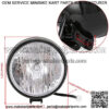 Front Headlight head Lamp Assembly for Massimo MB200 Hensim TrailMaster Baja Heat WarriorMB165 MB200  BT200X CT200U-EX 196cc 6.5HP Mini Bike Motorsports 12 Volt 35 Watt 3 Wire Black - Image 4
