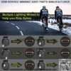 X5 Smart Bike Tail Light with Turn Signals and Automatic Brake Light Wireless Remote Control Bike Rear Light Back USB Rechargeable Safety Warning Cycling Light Fits on Any Road Bicycle - Image 3