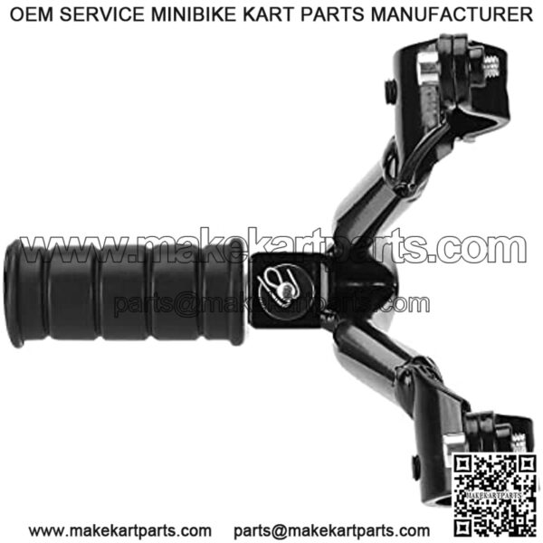 Motorcycle Rear Footrest Passenger Foot Pegs Accessories Fit for Kawasaki Vulcan S 650 VN650 2015-2022 Black - Image 3