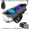Bike Speedometer with Bike Light Set, IPX7 Waterproof Bike Odometer with Horn LED Bike Front Light & Tail Light USB Rechargeable Bicycle Computer