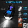 Bike Speedometer with Bike Light Set, IPX7 Waterproof Bike Odometer with Horn LED Bike Front Light & Tail Light USB Rechargeable Bicycle Computer - Image 3