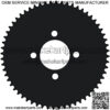 Go Kart Sprocket,60 Tooth for 35 Chain,Sprocket for Go Carts and Mini Bikes