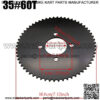 Go Kart Sprocket,60 Tooth #35 Rear Chain Sprocket Steel for Compatible with Go Carts and Mini Bikes Predator 79cc 212cc 420cc Trike ATV Quad - Image 2