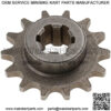 2Pcs 49cc Mini Dirt Bike Engine Front Sprockets 14T&11T for T8F Chain - Image 2