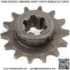2Pcs 49cc Mini Dirt Bike Engine Front Sprockets 14T&11T for T8F Chain - Image 3