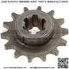 2Pcs 49cc Mini Dirt Bike Engine Front Sprockets 14T&11T for T8F Chain - Image 4