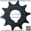Sprocket 10 Tooth C Type is Used with Size #40, 41, and 420 Chain Found on Many go-Kart and Mini Bikes,5/8 Bore,3/16"Keyway - Image 2