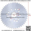 44T Wheel Sprocket Fit 415 Chain 49cc 50cc 60cc 66cc 80cc 2 Stroke Engine Motorized Bike