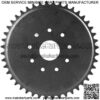 Chain Sprocket, 9 Hole 44 Tooth Chain Sprocket for 49cc 66cc 80cc Engine Motorized Bicycle
