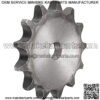13 Tooth Flat Chain Sprocket A Type, 40 Chain, 1/2" Pitch, 10mm Bore A3 Carbon Steel for ISO 08B Chains