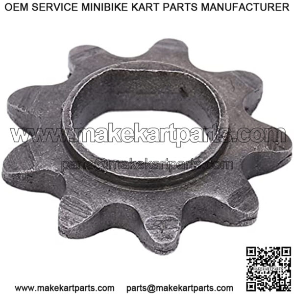 Motor Sprocket, Motor Sprocket 9T 25H Engine Pinion Gear Chain Sprocket H Shaped Compatible with MY1020 Motor Engine