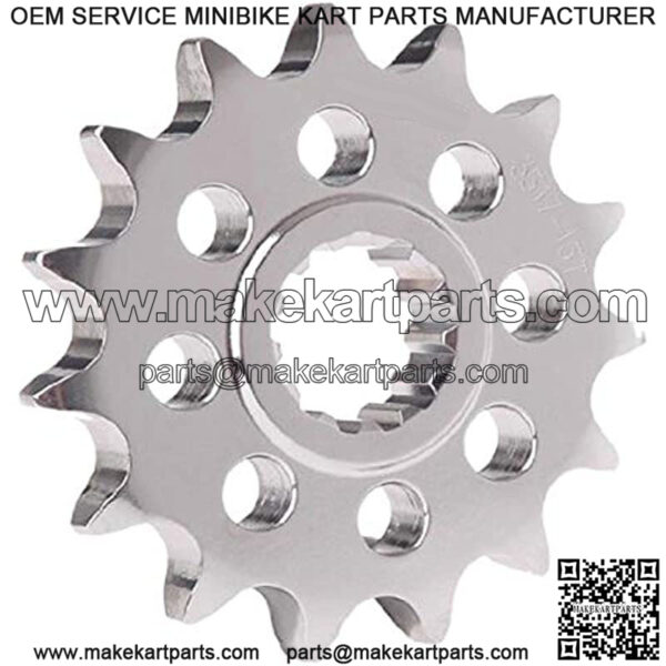 3370-15 Silver 15-Tooth 520-Pitch Front Sprocket