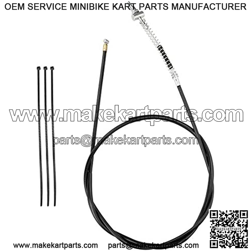 172cm 67 inch Rear Drum Brake Cable Line for 196cc 6.5 Hp Baja Heat Warrior Hensim Massimo MB165 MB200 Coleman Trail CT200U
