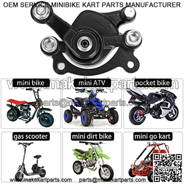 Front Disc Brake Caliper and Pad for MBX10 MBX11 80cc MM-B80 105cc MM-B105 CT100U CC100X Trail Mini Bike 47 49cc Mini ATV Gas Scooter Dirt Pocket Bike - Image 4