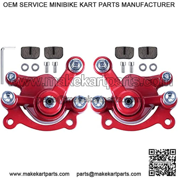 front Rear Disc Brake Caliper with Brake Pads Compatible with Motovox MBX10 MBX11 Mini Dirt Bike MM-B80-BR 80CC 2.5HP Moto Classic Mini Bike 47cc 49cc Pocket Bike Stand Up Goped Scooter