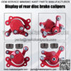 front Rear Disc Brake Caliper with Brake Pads Compatible with Motovox MBX10 MBX11 Mini Dirt Bike MM-B80-BR 80CC 2.5HP Moto Classic Mini Bike 47cc 49cc Pocket Bike Stand Up Goped Scooter - Image 2