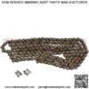 New #35 Roller Chain 5 Feet with 2 Master and 1 Offset Links Fit for Go Kart and Mini Bike
