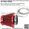 VM22 Carburetor Carb Air Filter Intake Pipe Mainfold Kit for Non Hemi Predator 212cc Engine Coleman CT200U CT200U-EX GX160 GX200 196cc 6.5HP Baja Warrior Heat MB165 MB200 Mini Bike Go Kart Red - Image 4