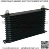 13 ROW ENGINE TRANS-MISSION OIL COOLER ELECTRIC FAN 6AN IN-LINE 180'F SWITCH KIT - Image 3