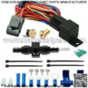 13 ROW ENGINE TRANS-MISSION OIL COOLER ELECTRIC FAN 6AN IN-LINE 180'F SWITCH KIT - Image 4