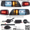 Golf Cart Ezgo TXT Led Light Kit With Daytime Running High/Low Beam Light for 1995-2013 (12V-48V) TXT Golf Cart,LED Light Kit Headlight and Taillight with Turn Signals Light Brake Light
