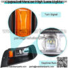 Golf Cart Ezgo TXT Led Light Kit With Daytime Running High/Low Beam Light for 1995-2013 (12V-48V) TXT Golf Cart,LED Light Kit Headlight and Taillight with Turn Signals Light Brake Light - Image 3