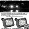 LED Work Light, 1 Pair 10V-48V 4inch 4-Row 36W Universal Working Light Bar Driving Lamp for Trucks Forklifts Off Road Vehicles Engineering Vehicles Cars Ships Motorcycles - Image 3