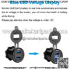 Golf Cart DC 9V-48V Quick Charge 3.1 Dual USB Charger,2 in 1 USB Ports & LED Voltage Meter Universal for Club Car,EZGO and Yamaha,Aluminum Alloy Shell Safe Charge Outlet - Image 3