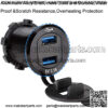 Golf Cart DC 9V-48V Quick Charge 3.1 Dual USB Charger,2 in 1 USB Ports & LED Voltage Meter Universal for Club Car,EZGO and Yamaha,Aluminum Alloy Shell Safe Charge Outlet - Image 4