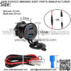 Golf Cart DC 9V-48V Quick Charge 3.1 Dual USB Charger,2 in 1 USB Ports & LED Voltage Meter Universal for Club Car,EZGO and Yamaha,Aluminum Alloy Shell Safe Charge Outlet - Image 5
