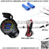 Quick Charge 3.0 Car Charger, Waterproof 36W Dual USB QC3.0 Fast Charging Socket Power Outlet with Voltmeter & Switch & 10A Fuse Built-in for 12V/24V Vehicles - Image 2