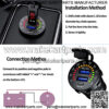 Quick Charge 3.0 Car Charger, Waterproof 36W Dual USB QC3.0 Fast Charging Socket Power Outlet with Voltmeter & Switch & 10A Fuse Built-in for 12V/24V Vehicles - Image 4