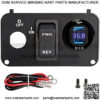 EZGO TXT Forward Reverse Switch Medalist Key Switch Plate with Forward and Reverse Switch, USB Charger Socket, Voltmeter for EZGO TXT PDS 2003-up 74323G01 74323-G01 - Image 2