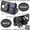 EZGO TXT Forward Reverse Switch Medalist Key Switch Plate with Forward and Reverse Switch, USB Charger Socket, Voltmeter for EZGO TXT PDS 2003-up 74323G01 74323-G01 - Image 3