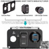 EZGO TXT Forward Reverse Switch Medalist Key Switch Plate with Forward and Reverse Switch, USB Charger Socket, Voltmeter for EZGO TXT PDS 2003-up 74323G01 74323-G01 - Image 4