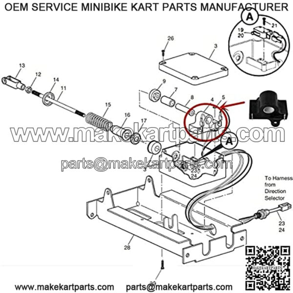 Golf Cart Inductive Throttle Sensor for All EZGO TXT, DCS, Medalist and PDS Electric Golf cart Models 1994 & UP, Replaces OEM Part Number: 25854-G01 25854G01 - Image 3