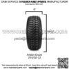 215/50-12"Cruze Dot Low Profile Tires for Ezgo, Club Car, Yamaha Golf Carts - Image 4