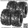 ATV Tires 18x9.5-8 Lawn Mower Tires ATV UTV Off-Road Tires Sport Golf Cart Tractor Turf Tire 18x9.50x8 All-Terrain 4PR P311 Set of 4