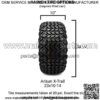 23 x 10-14 DOT All-Terrain Tire for Golf Carts & ATV's (4 Ply Rating) -- 1, set of 2 or 4 (23 x 10-14, Set of 4 Tires) - Image 5