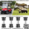 Golf Cart Rear Leaf Spring Bushing and Sleeve Kits for EZGO TXT 1994-up, Bushings OEM# 70289-G01 Sleeves OEM# 70289-G02 - Image 4