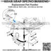 Rear Leaf Spring Bushing Set fit for Golf Cart Club Car DS (1992-up) EZGO TXT & Medalist (1994-up) Replacement Part 70289-G02 70291-G01 1012303 1015583 - Image 3