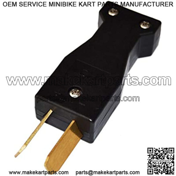 Golf Cart Accessories Plug 2 Prong Charger Plug DC Crowfoot Charger Handle Plug for 36 or 48 Volt EZGO Club Car Golf Carts - Image 3