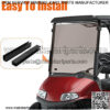 TechInovat Tinted Windshield 2008-UP for EZGO RXV Golf Cart Part Front - Image 2