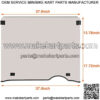 TechInovat Tinted Windshield 2008-UP for EZGO RXV Golf Cart Part Front - Image 5