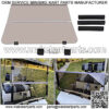 Tinted/Smoke Fold Down Windshield Compatible with 1995-2003 G14 G16 G19 Yamaha Gas and Electric Golf Cart - Image 3