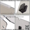 Tinted/Smoke Fold Down Windshield Compatible with 1995-2003 G14 G16 G19 Yamaha Gas and Electric Golf Cart - Image 5