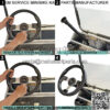 Golf Cart Steering Wheel Adapter for Club Car DS Models-Black - Image 5