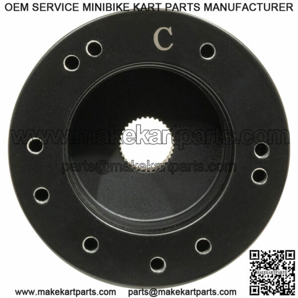 Club Car DS Golf Cart Steering Wheel Adaptor - Black - Image 2