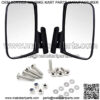Universal Golf Cart Side View Mirrors Compatible with EzGo Club Car Yamaha, RHOX Style Accessories